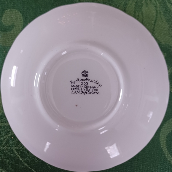Vintage Royal Ascot Bone China Shuswap Lake/Salmon Arm Saucer - Picture 2 of 4